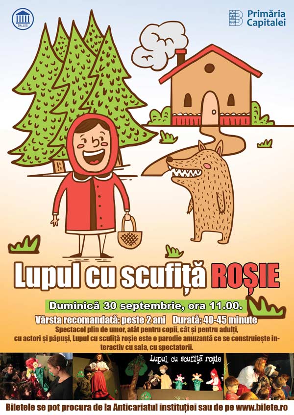 Lupul cu scufita rosie - spectacol de teatru pentru copii