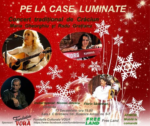 Pe la case luminate - Concert tradițional de Crăciun