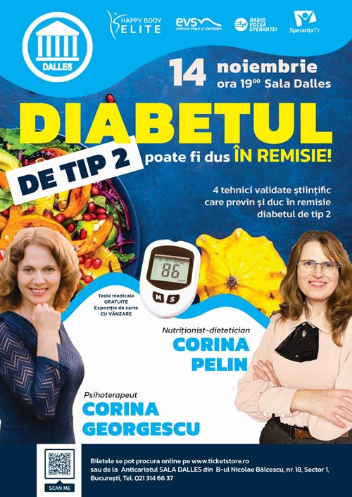 DIABETUL DE TIP 2 poate fi dus în REMISIE! 4 tehnici validate științific care previn și duc în remisie diabetul de tip 2