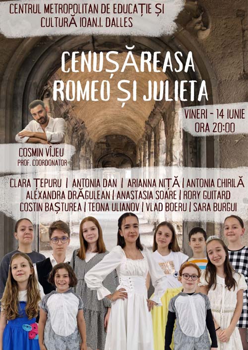 "Cenușăreasa. Romeo și Julieta." Spectacol de teatru pentru copii