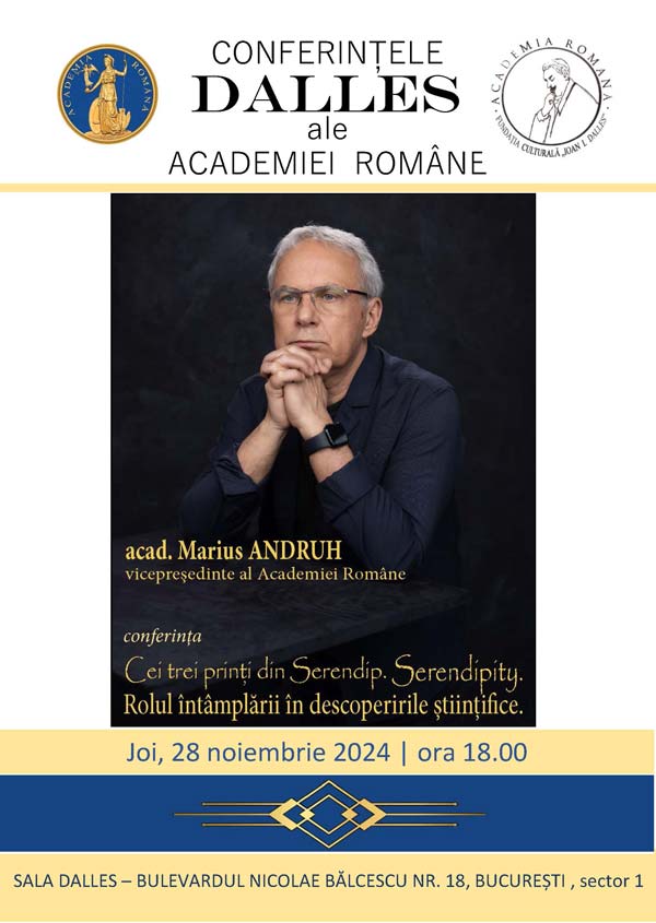 Cei trei prinți din Serendip. Serendipity. Rolul întâmplării în descoperirile științifice. Acad. Marius Andruh.