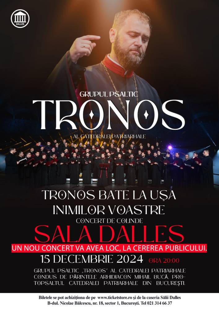 Concert de Colinde - TRONOS bate la ușa inimilor voastre