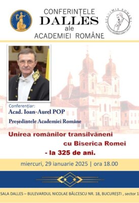 <span class="entry-title-primary">Unirea românilor transilvăneni cu Biserica Romei – la 325 de ani</span> <span class="entry-subtitle">29.01.2025, ora 18.00</span>